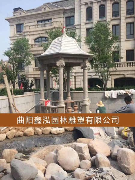 石雕涼亭 