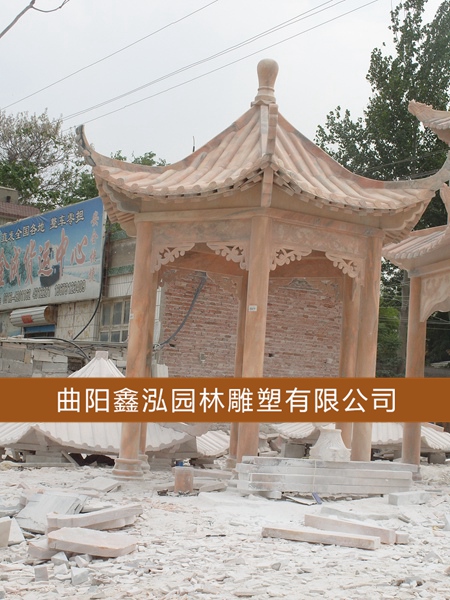 石雕涼亭 